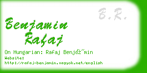 benjamin rafaj business card